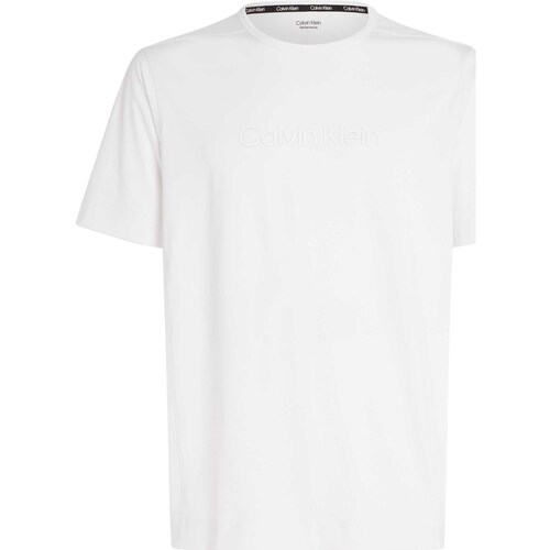 Vêtements Homme T-shirts & Polos Calvin Klein Jeans Wo - Ss Tee Blanc