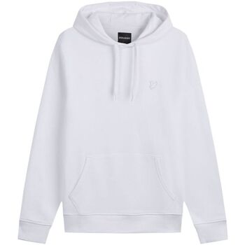 sweat-shirt lyle & scott  ml416ton tonal pullover hoodie-626 white 