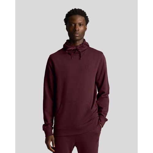 Vêtements Homme Comme Des Gar ons Play heart logo patch striped shirt ML416TON TONAL longsleeved PULLOVER HOODIE-S56. BURGUNDY Rouge
