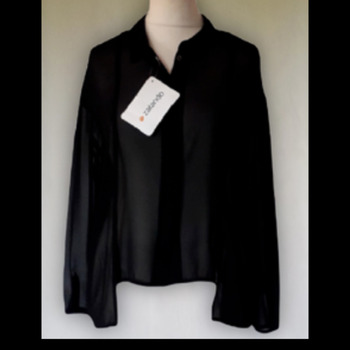 Vêtements Femme Chemises / Chemisiers Zalando chemise noire neuve Zalando T XL Noir