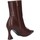 Chaussures Femme Low boots Francescomilano d10 04 Bottes et bottines Femme Marron