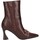 Chaussures Femme Low boots Francescomilano d10 04 Bottes et bottines Femme Marron