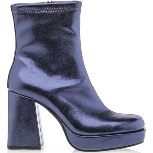 Chaussures Femme Bottines Vinyl Knee Shoes Boots / bottines Femme Bleu Bleu