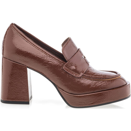 Chaussures Femme Mocassins Vinyl Shoes Riva heeled sandals Marron