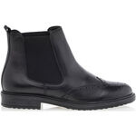 kitten-heel leather boots Nero