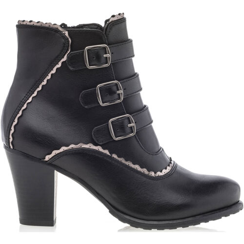 Chaussures Femme Bottines Color Block Boots med / bottines Femme Noir Noir