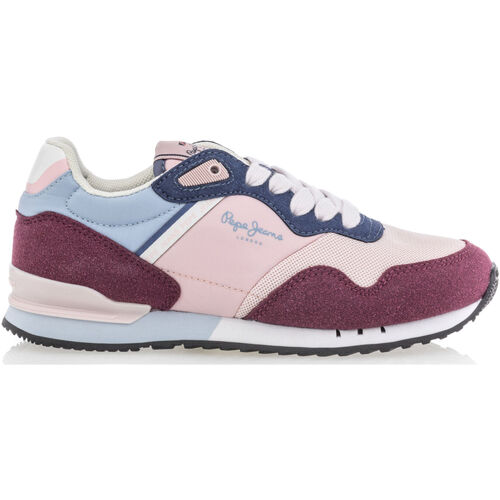 Chaussures Femme Baskets basses Pepe JEANS Nice Baskets / sneakers Femme Rouge Rouge