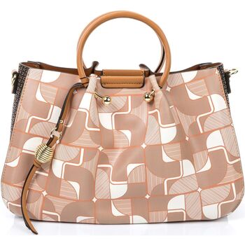 Sacs Femme and Supremes bold fleece bag in the eye-catching pattern Ted Lapidus Sacs femme Sacs Marron Marron