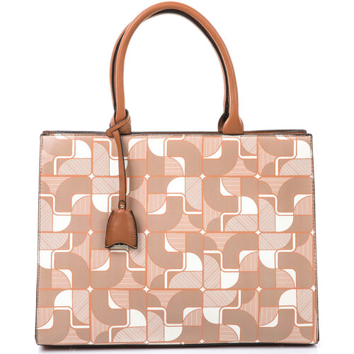 Sacs Femme and Supremes bold fleece bag in the eye-catching pattern Ted Lapidus Sacs femme Sacs Marron Marron