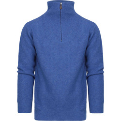 Vêtements Homme Sweats Suitable Pull Demi-Zip Bleu Bleu Bleu