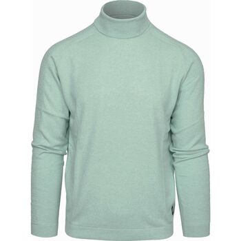 sweat-shirt blue industry  pull col roulé vert clair 