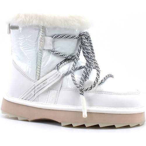 Chaussures Femme Bottes EMU Paniers / boites et corbeilles Pelo Donna Coconut W12905 Blanc