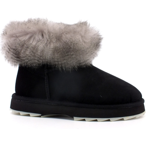 Chaussures Femme Bottes EMU nike air max lunar90 leather boots amazon women Pelo Donna Black W12917 Noir