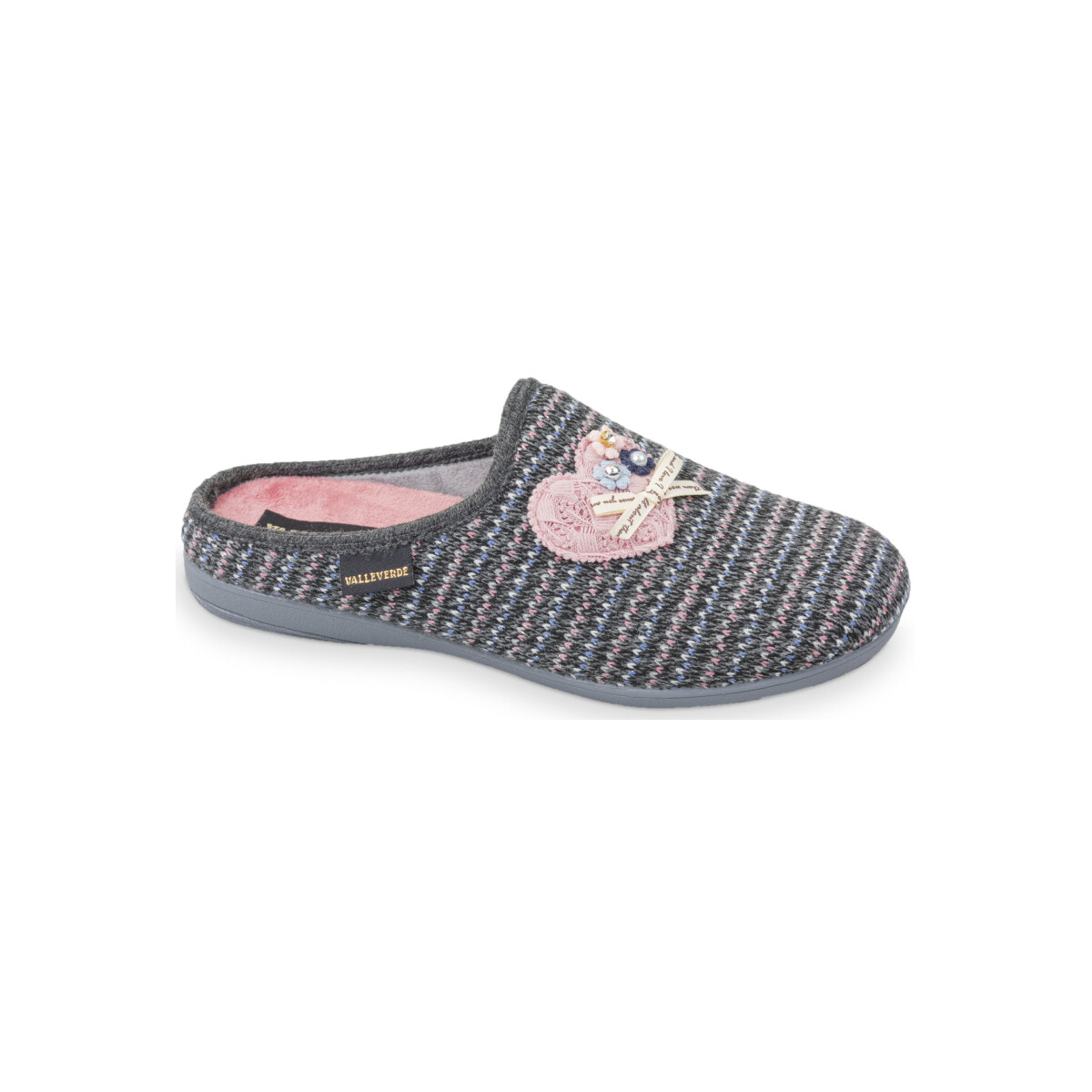 Chaussures Femme Chaussons Valleverde 22132-1002 Gris