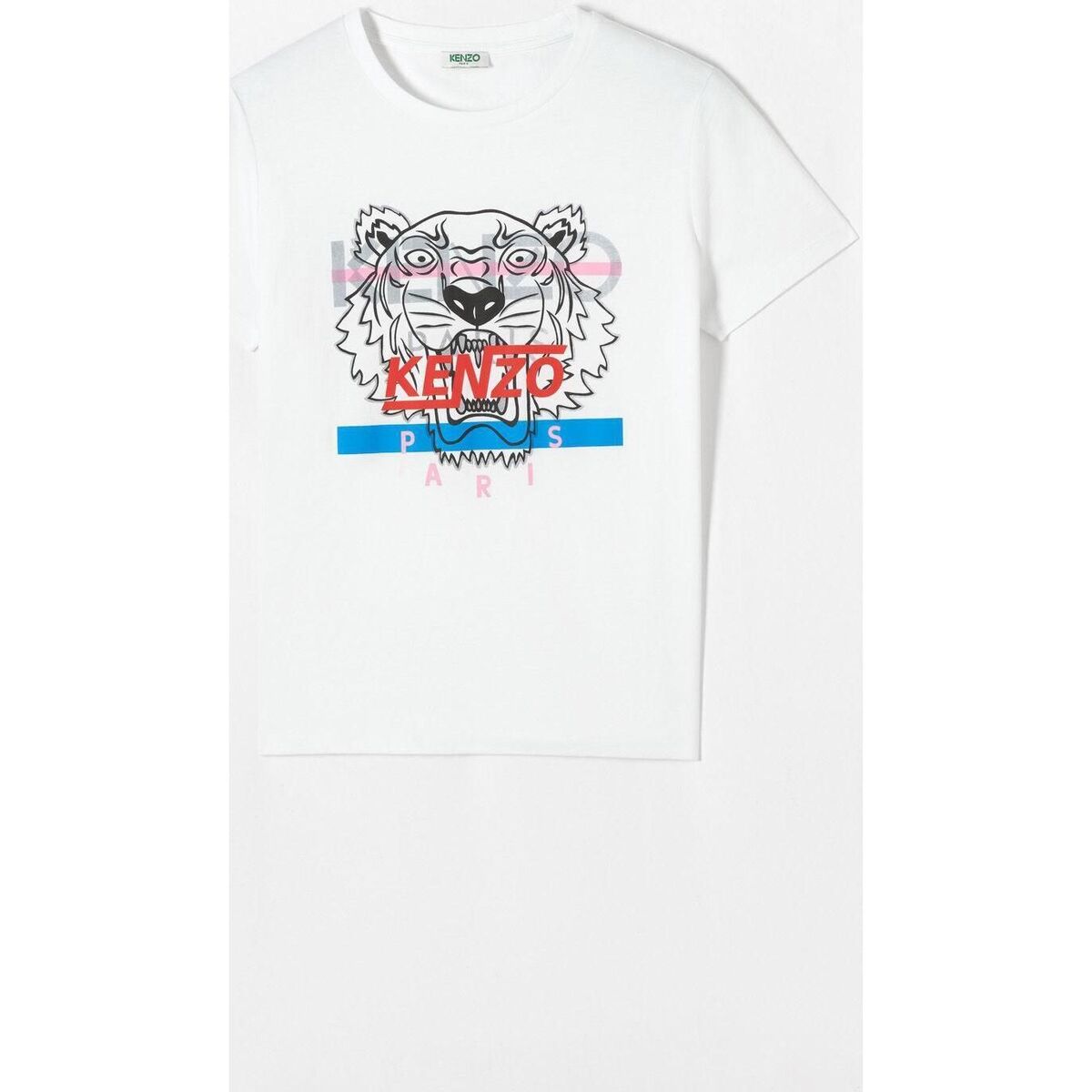 Vêtements Femme T-shirts manches courtes Kenzo Tee Shirt Kids Femme Tigre Blanc Blanc