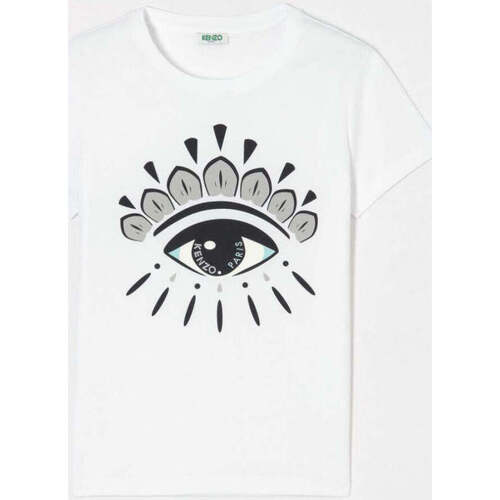 Kenzo Tee shirt Femme Oeil Blanc Blanc - Vêtements T-shirts manches courtes  Femme 49,00 €