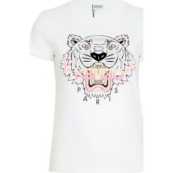 Vêtements Femme T-shirts manches courtes Kenzo Tee Shirt  Femme Tigre Blanc Blanc