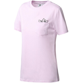 Vêtements Femme T-shirts manches courtes adidas toddler Originals GK5164 Rose