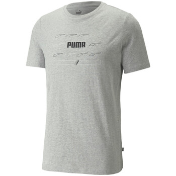Vêtements Homme T-shirts manches courtes Puma running 847433-04 Gris