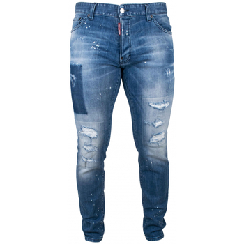 Vêtements Homme Jeans Dsquared Plaids / jetés Bleu