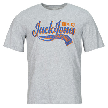 Vêtements Homme T-shirts manches courtes Jack & Jones JJELOGO TEE SS O-NECK 2 COL SS24 SN Gris