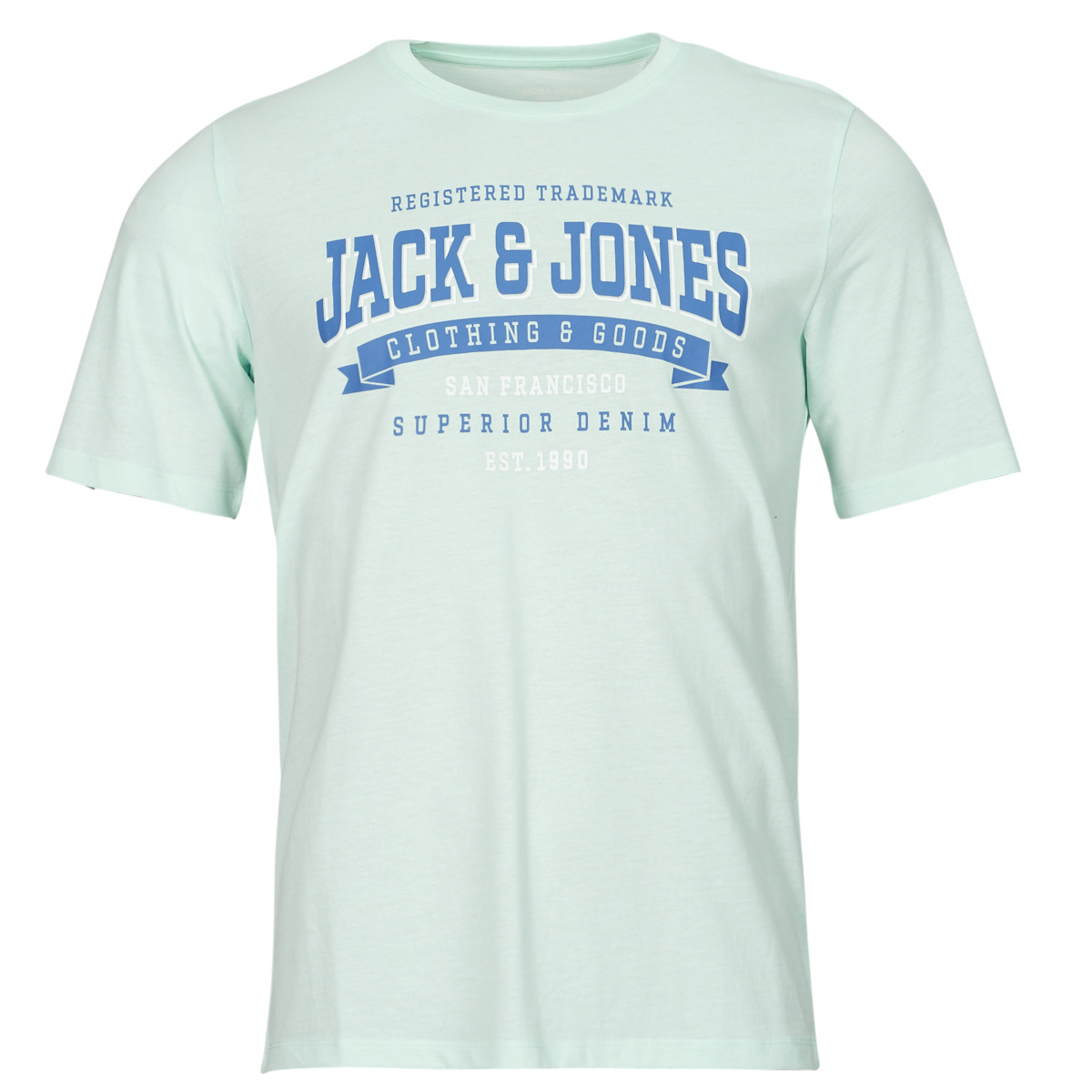 Vêtements Homme T-shirts Women manches courtes Jack & Jones JJELOGO TEE SS O-NECK 2 COL SS24 SN Bleu