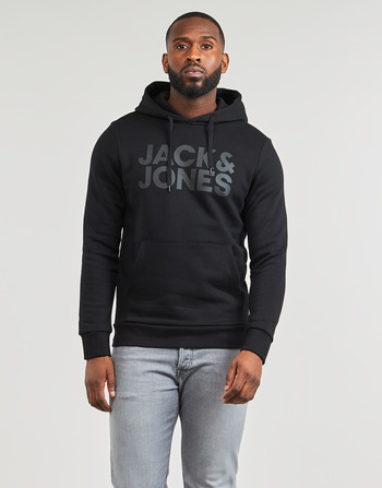 Vêtements Homme Sweats Jack & Jones JJECORP LOGO SWEAT HOOD Noir