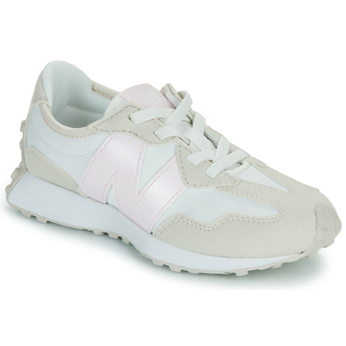 Chaussures Fille M577 basses New Balance 327 Beige / Blanc