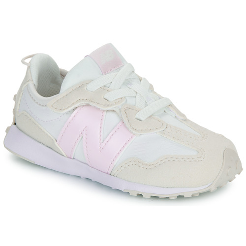 Chaussures Fille Baskets basses New Balance 327 Beige / Blanc / Rose