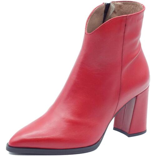Chaussures Femme Low boots Wonders H-5403 Nara Bora Rouge