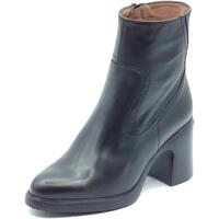 Chaussures Femme Low boots Wonders H-5505 Min Bora Noir