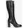Chaussures Femme Bottes ville Albano 2544-VITELLO-NERO Noir
