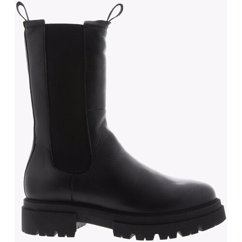 Chaussures Femme Bottes Blackstone Boots fourrées UL88 agneau noires-045074 Noir