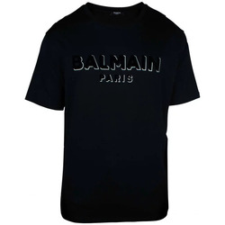 Vêtements Homme T-shirts & Polos Balmain Couture T-shirt Noir