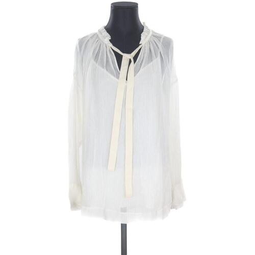 See by Chloé Blouse en coton Blanc - Vêtements Débardeurs / T-shirts sans  manche Femme 69,00 €