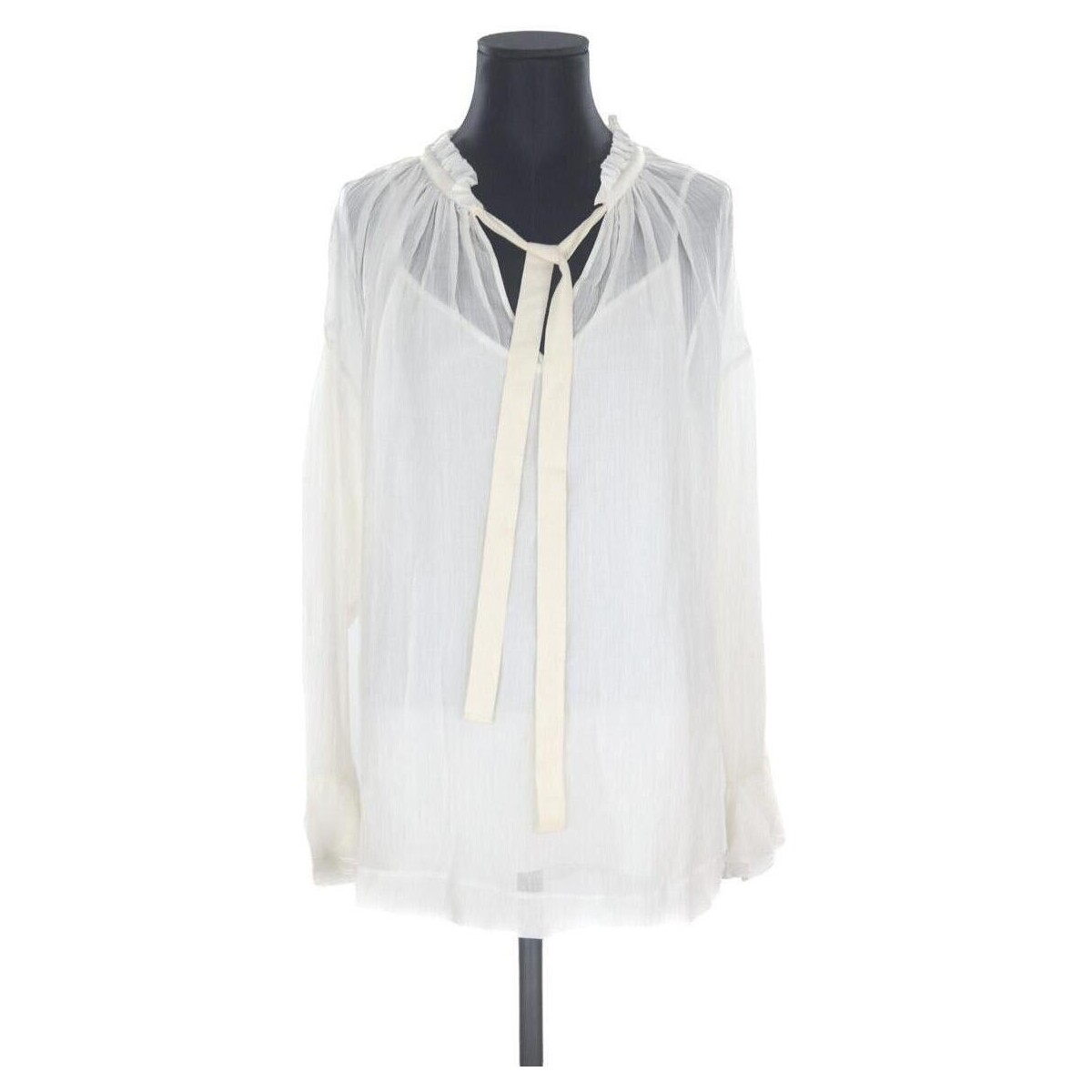 Vêtements Femme Débardeurs / T-shirts sans manche See by Chloé Blouse en coton Blanc