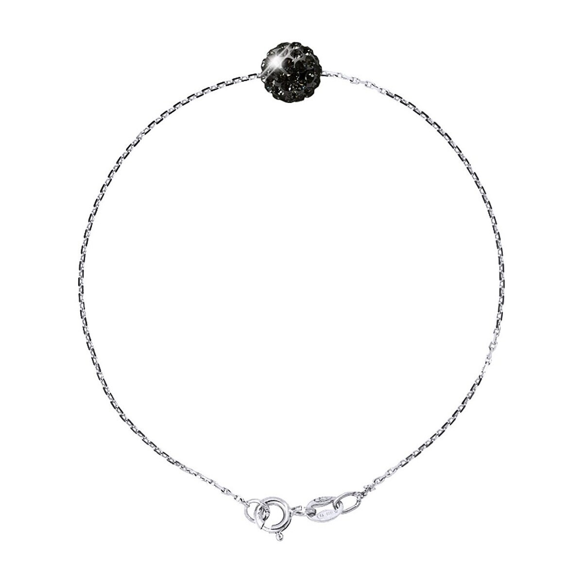 Montres & Bijoux Femme Bracelets Lova - Lola Van Der Keen Bracelet Pure Cristal Argent - SHINY YOU Noir