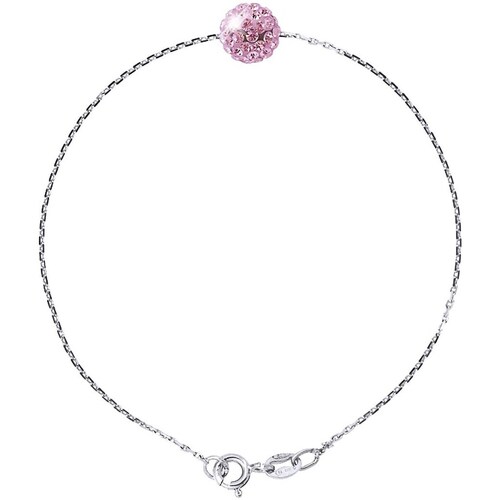 Montres & Bijoux Femme Bracelets Lova - Lola Van Der Keen Bracelet Pure Cristal Argent - SHINY YOU Rose