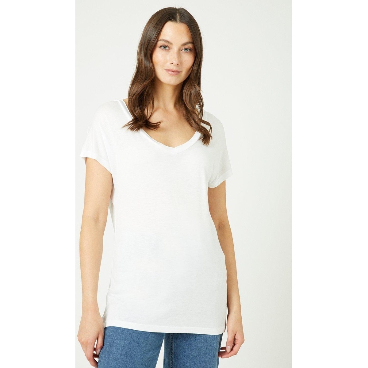 Vêtements Femme T-shirts manches longues Maine DH6297 Blanc