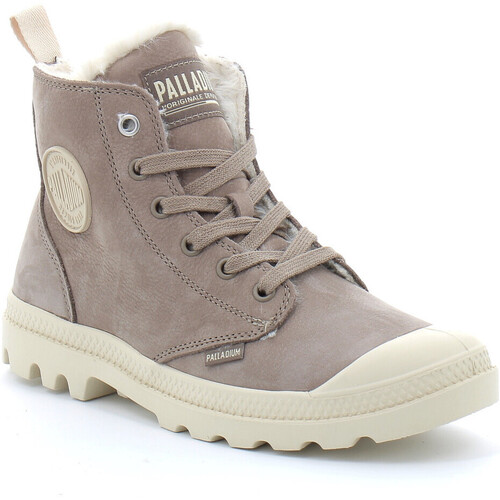 Chaussures Femme Boots Palladium PAMPA HI ZIP WL Beige