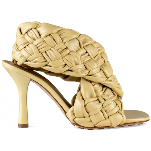 Chaussures Femme Sandales et Nu-pieds contrast-panel Bottega Veneta Sandales Board Jaune