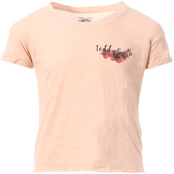 Vêtements Fille T-shirts manches courtes Teddy Smith 51005974D Rose