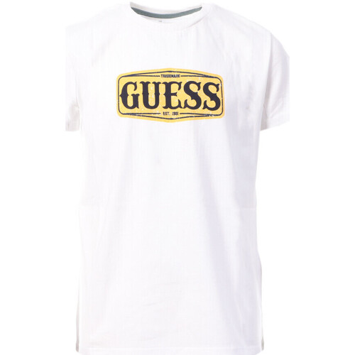 Vêtements Garçon T-shirts manches courtes Guess G-L3BI01I3Z14 Blanc