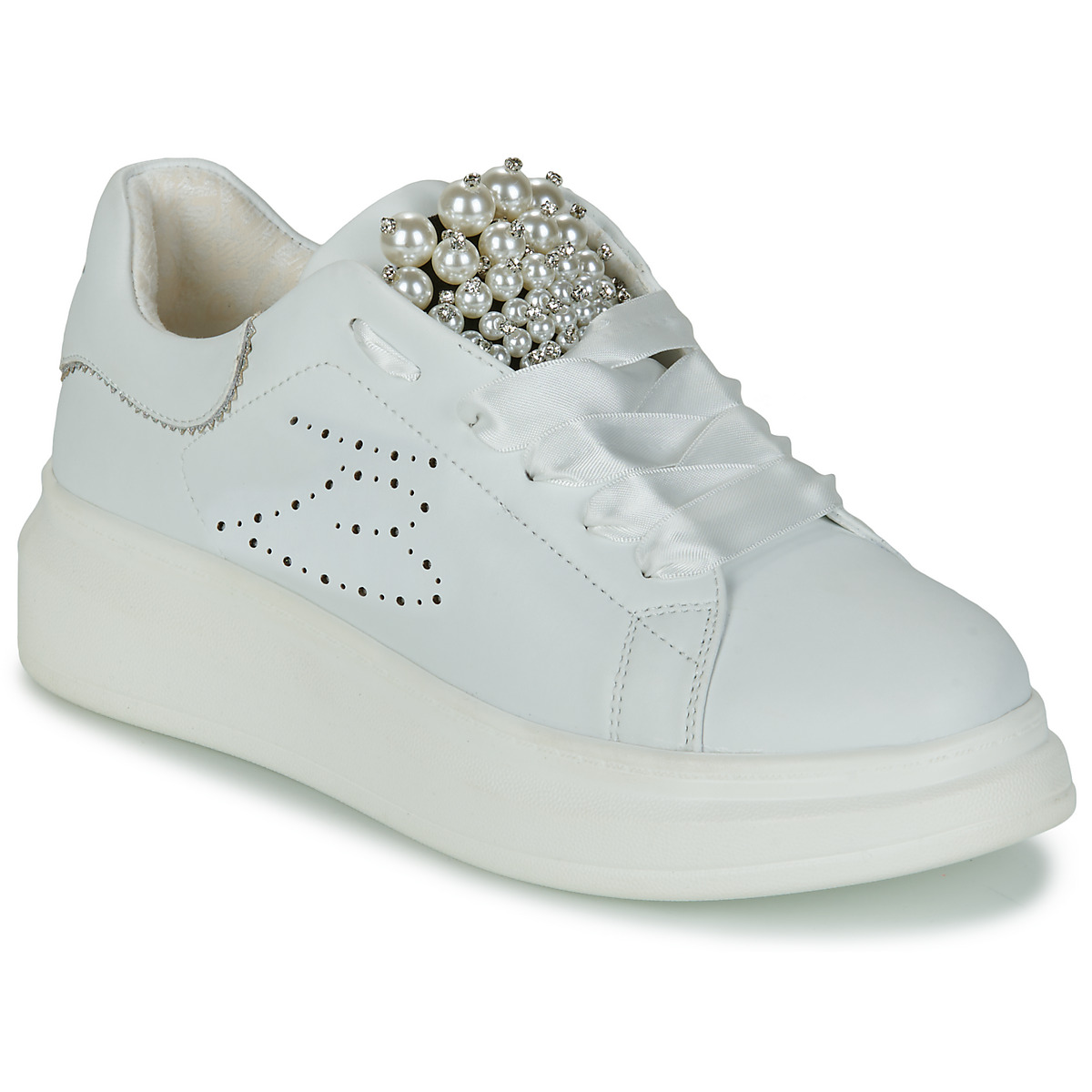 Chaussures Femme Baskets basses Tosca Blu GLAMOUR Blanc