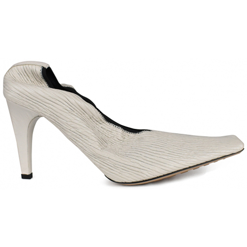 Chaussures Femme Escarpins contrast-panel Bottega Veneta Escarpins Crunch Blanc