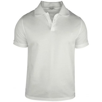 Vêtements Homme T-shirts & Polos Saint Laurent Polo Cassandre Blanc