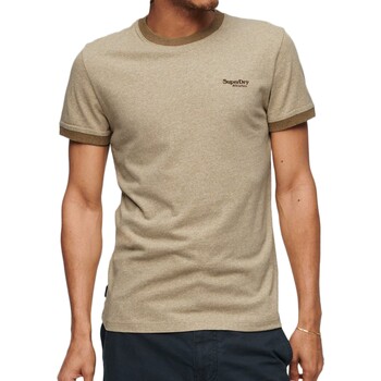 Vêtements Homme T-shirts manches courtes Superdry Essential Logo Ringer Marron