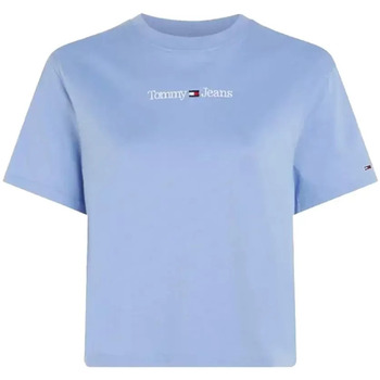 Vêtements Femme T-shirts manches courtes Tommy Jeans Tjw Cls Serif Bleu