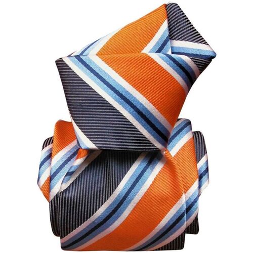 Vêtements Homme Cravates et accessoires Segni Et Disegni Cravate artisanale Castellazo Orange