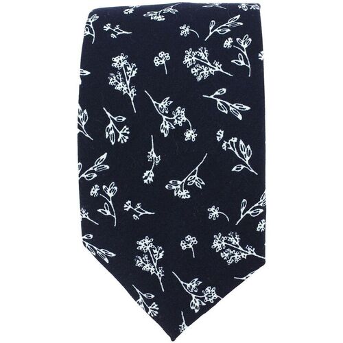 Vêtements Homme Cravates et accessoires Clj Charles Le Jeune Cravate Fleurs Marine